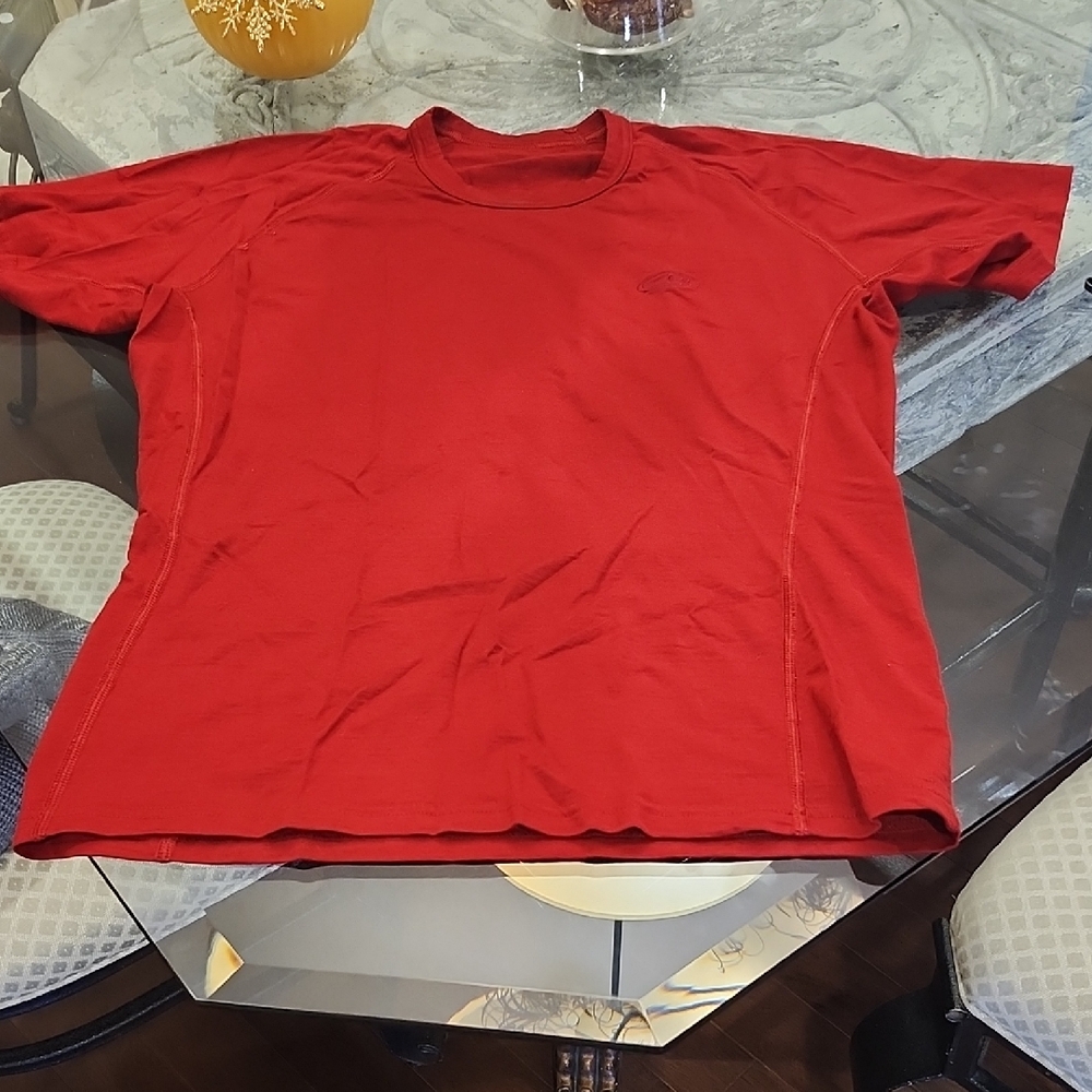 Icebreaker Bodyfit 200 Men's T-shirt Dark Red 100% Merino Wool Crew